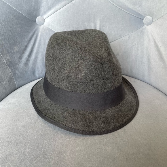 JCrew- Wool Derby Hat, Light Grey - Picture 3 of 7